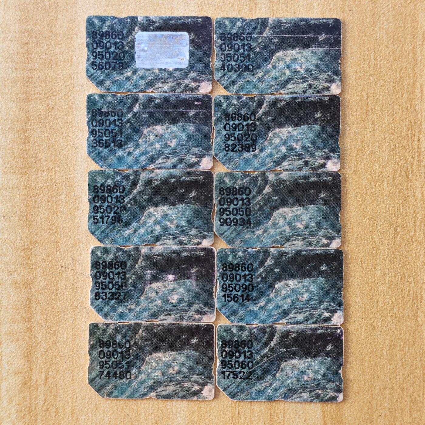 （手机SIM卡 IC卡）第10期2025年11月23日晚21：10时延时截拍 福建手机SIM卡 芯片95年