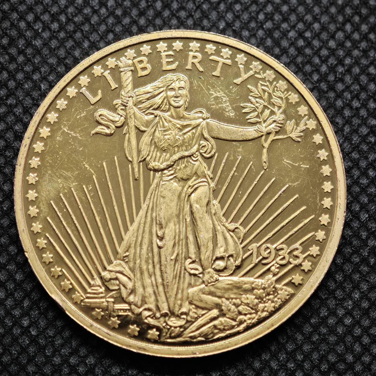 【淘币小摊】限时拍第八百零七拍  克朗币邮币封场  满百包邮可预留两周  周一统一发货  美国2003年飞鹰金币复刻纪念章