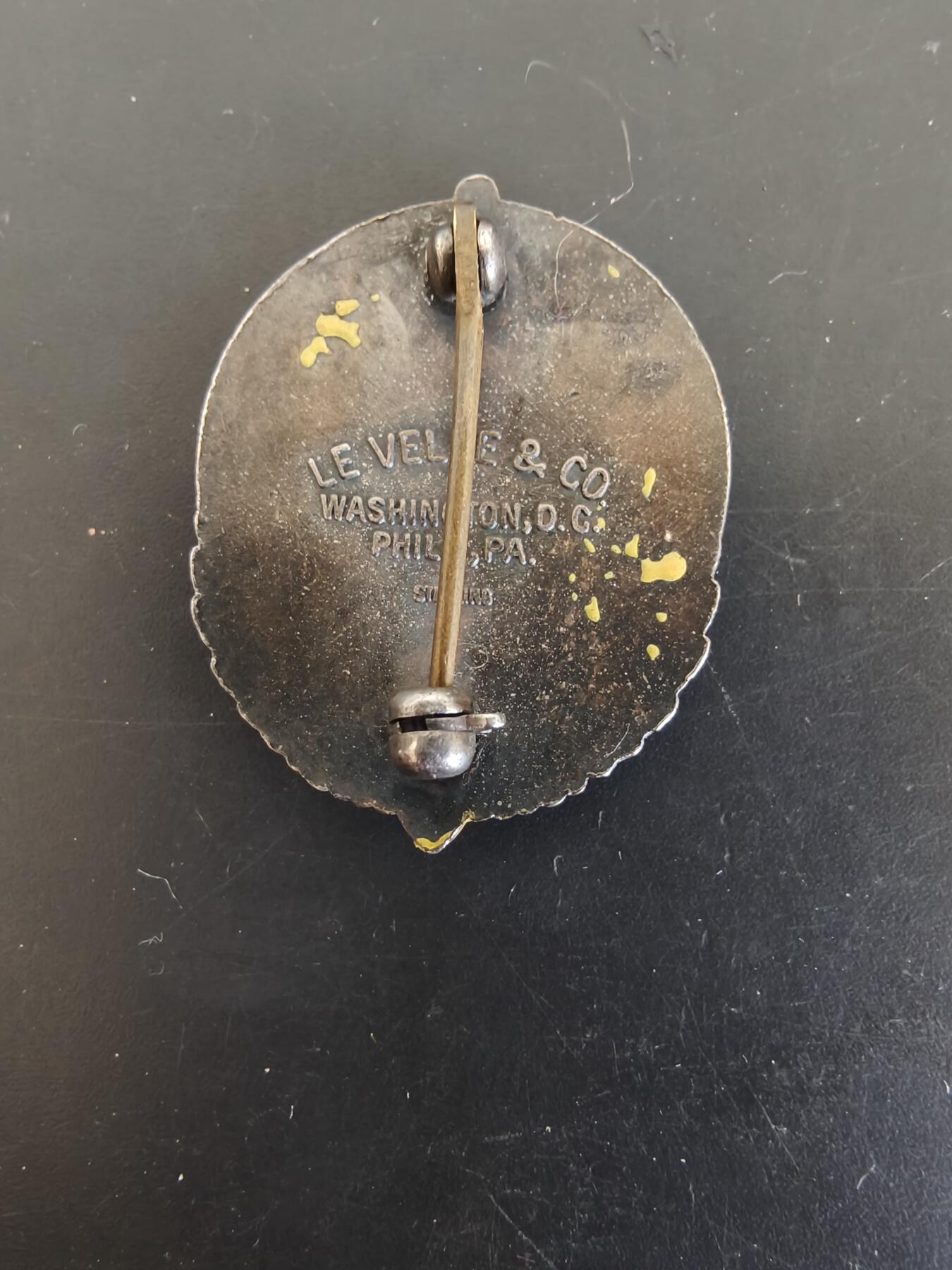 老王徽章第165期 美国二战陆军航空兵后勤司令部证章     925银    二战时期横针版