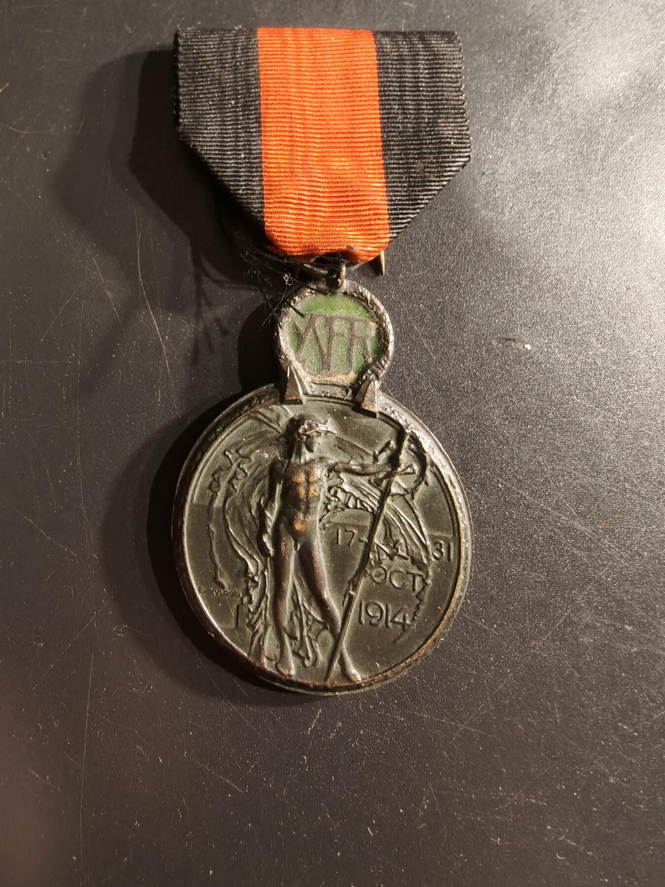 老王徽章第165期 比利时一战伊瑟河战役奖章