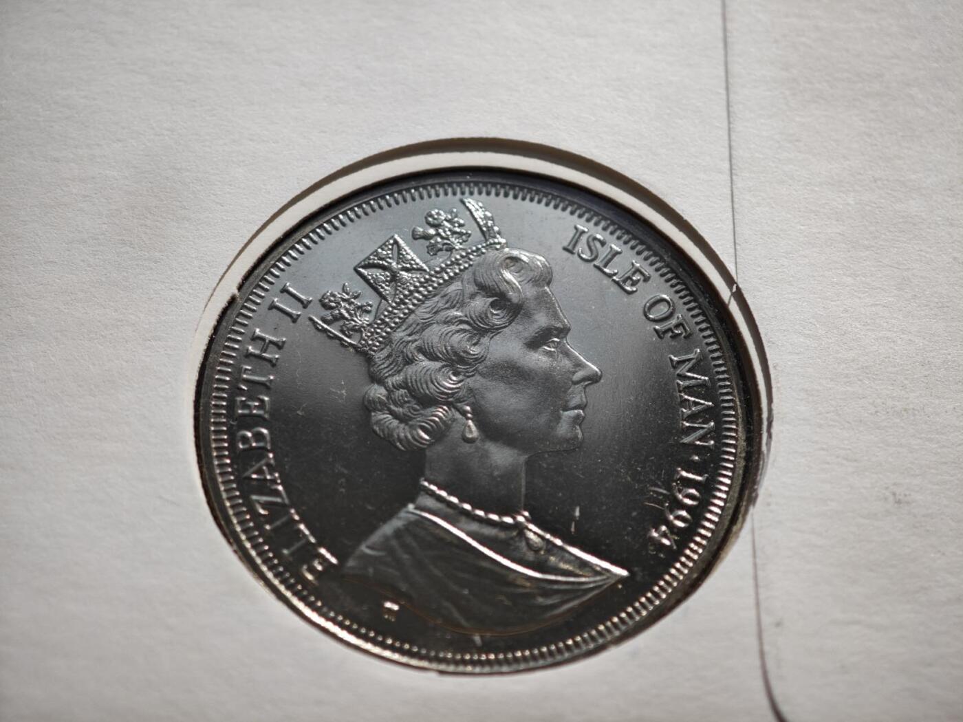 【淘币小摊】限时拍第八百零七拍  克朗币邮币封场  满百包邮可预留两周  周一统一发货    马恩岛1994年诺曼底登陆50周年克朗纪念币邮币封