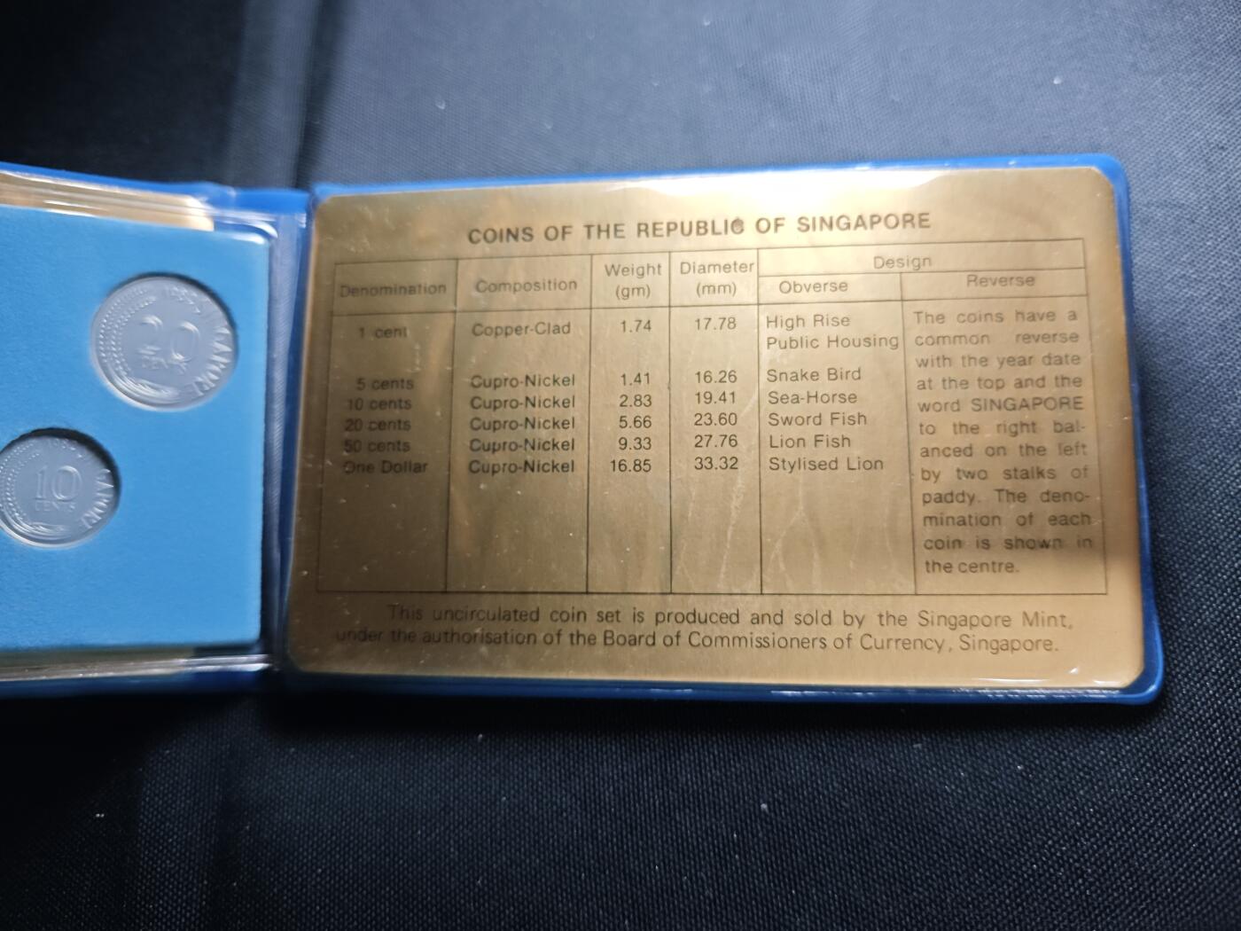 KK钱币收藏小铺 （套币 好品/批量散币 银币）专场  2月预留时间 周末发货  1982新加坡清年 生肖狗主题套币