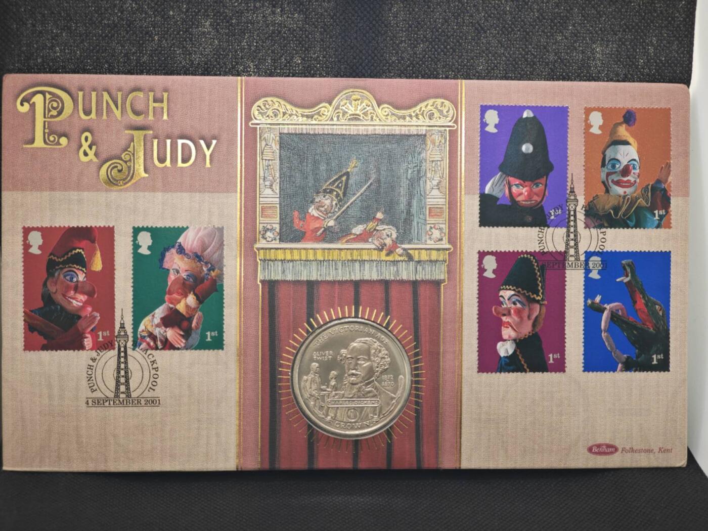 【淘币小摊】限时拍第八百零七拍  克朗币邮币封场  满百包邮可预留两周  周一统一发货   直布罗陀2001年维多利亚时代克朗纪念币邮币封