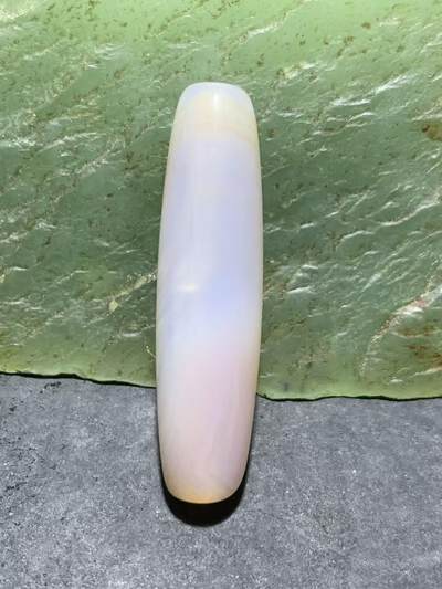 高玉化通货缠丝玛瑙桶珠一颗，，。 - 高玉化通货缠丝玛瑙桶珠一颗，，。