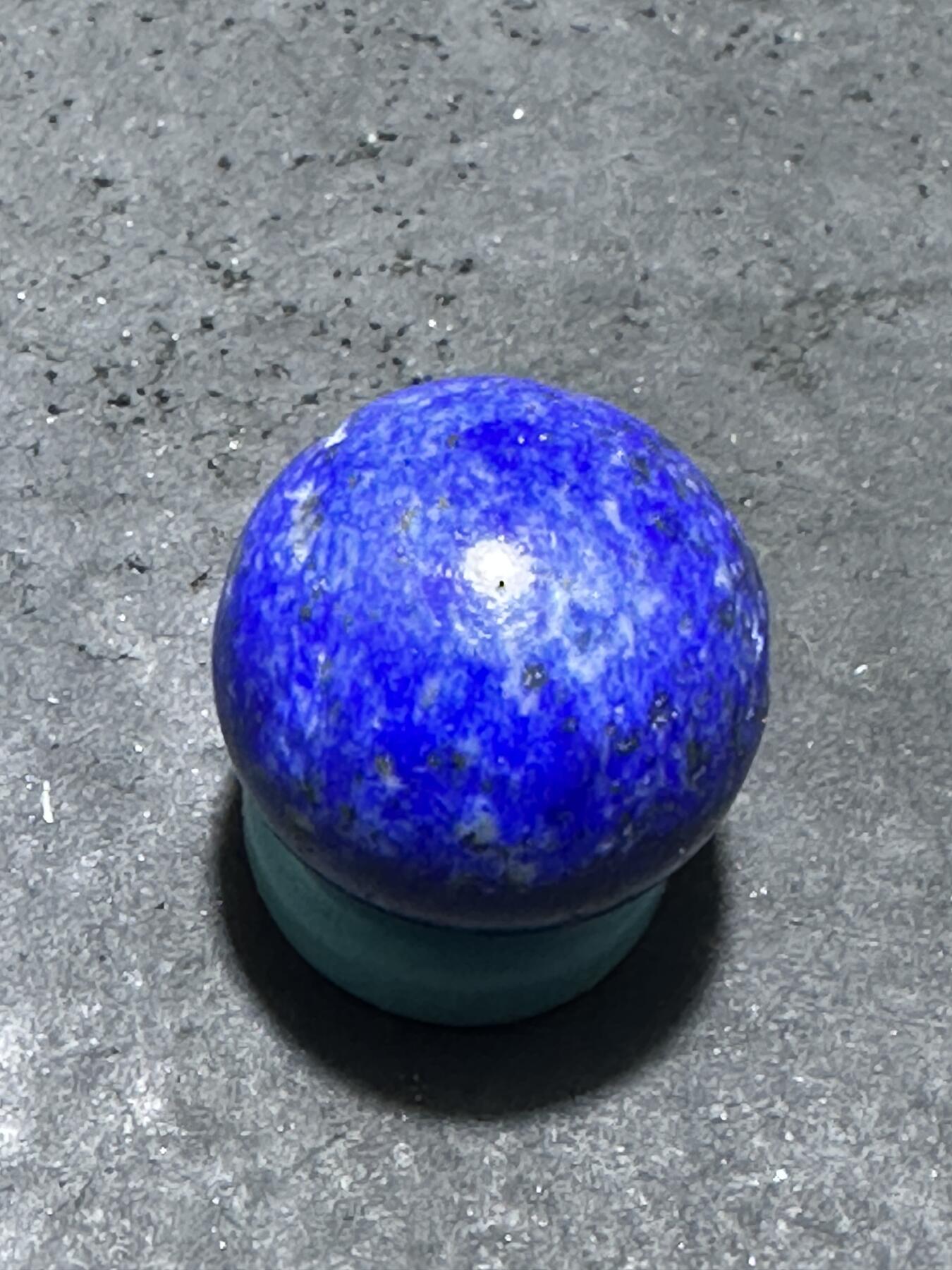 阿富汗老矿青金石通货圆珠一个！