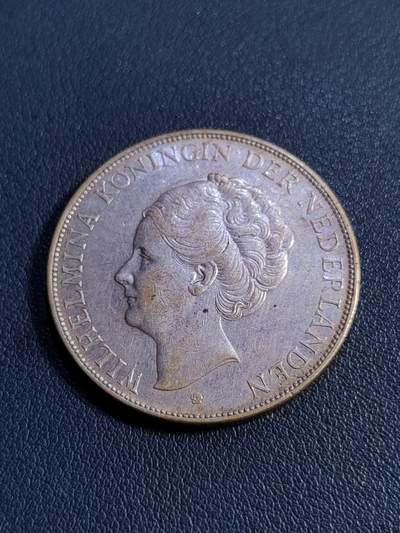 荷兰威廉敏娜1938年2.5盾银币 - 荷兰威廉敏娜1938年2.5盾银币