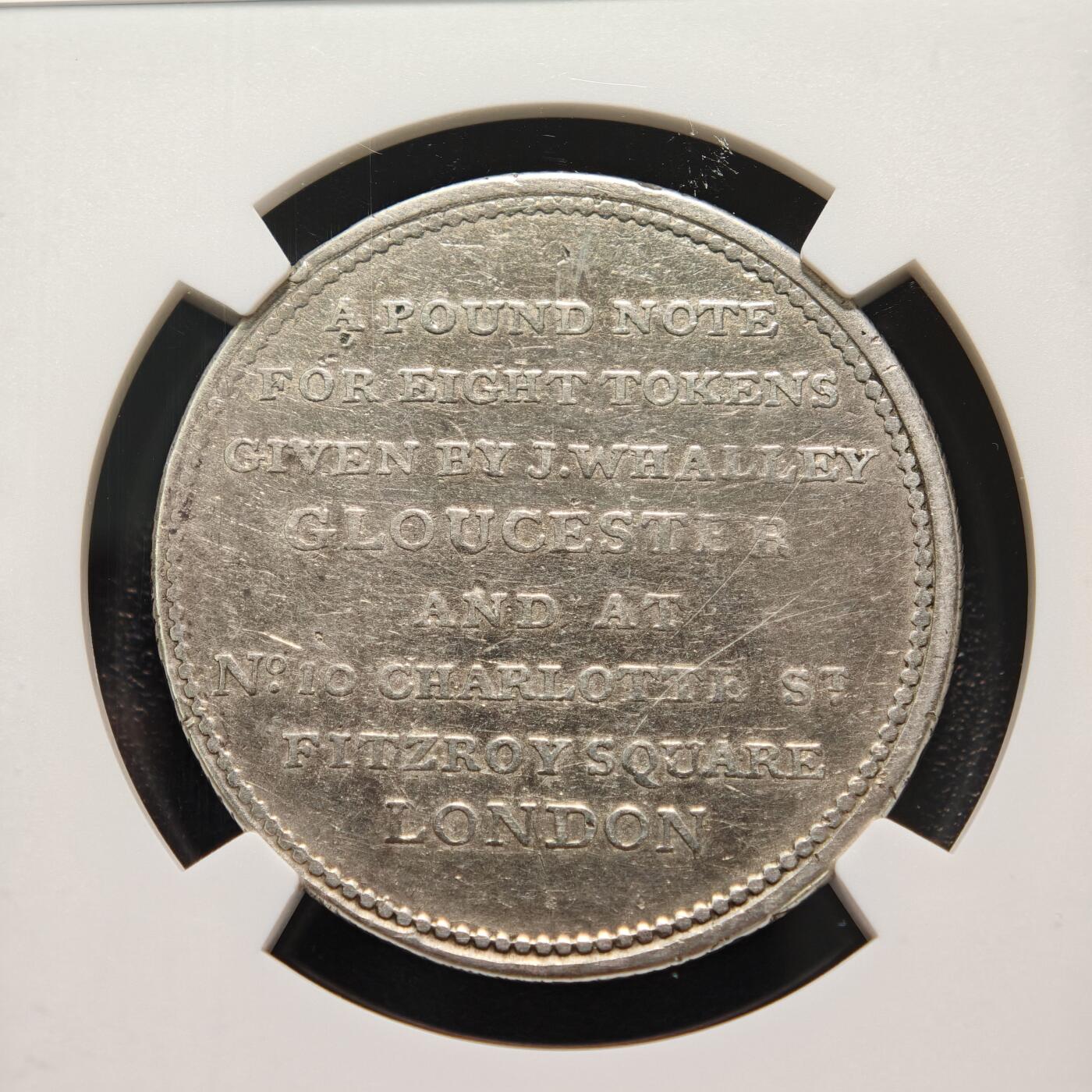 【德藏】世界币章拍卖第154期（拍品征集中~欢迎藏友联系） 1811年 英国格洛斯特郡代用币  NGC XF 少见品种 状态安逸