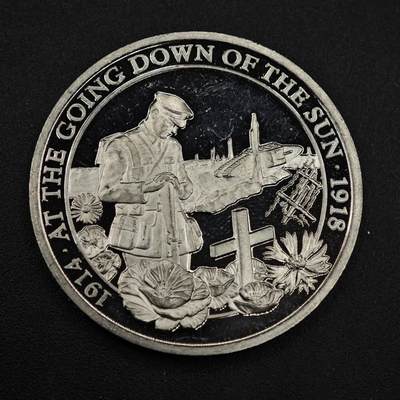 【淘币小摊】限时拍第八百零七拍  克朗币邮币封场  满百包邮可预留两周  周一统一发货  -   直布罗陀2018年一战百年半克朗纪念币