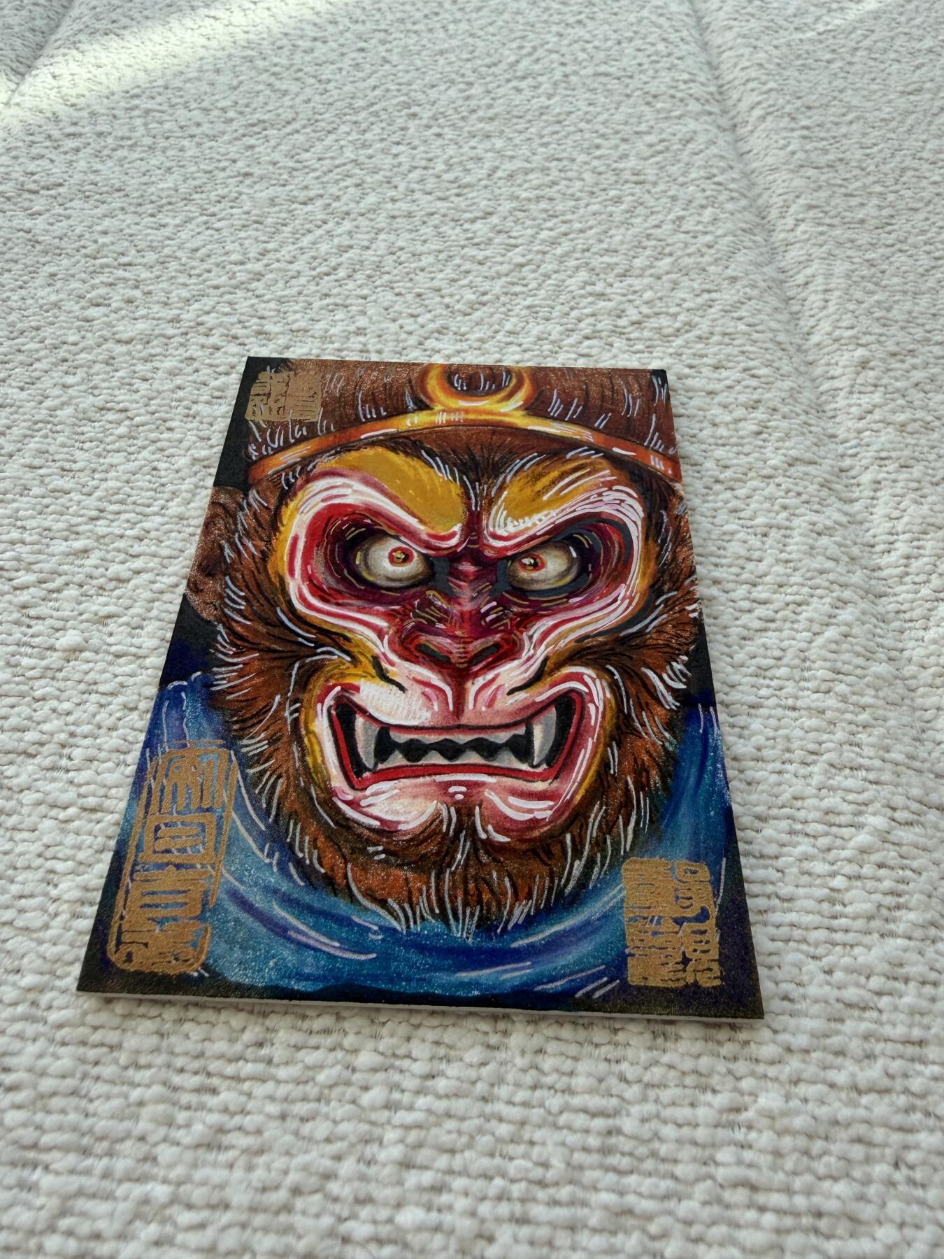 天玑星卡拍第141期《11.24周一截拍》持续收拍收评中 满赠卡需备注 【手绘卡】居子 孙悟空 手绘卡