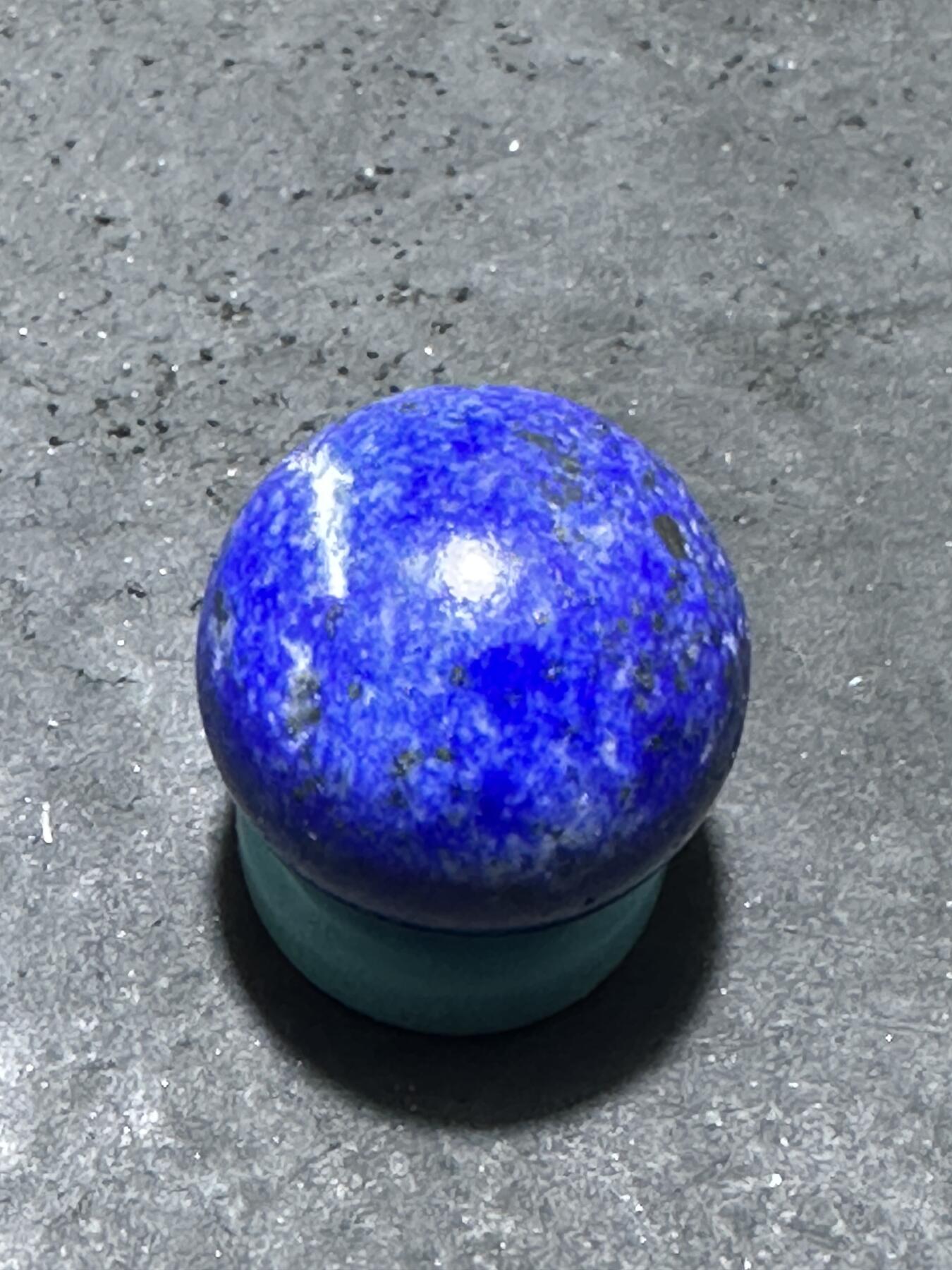 阿富汗老矿青金石通货圆珠一个！