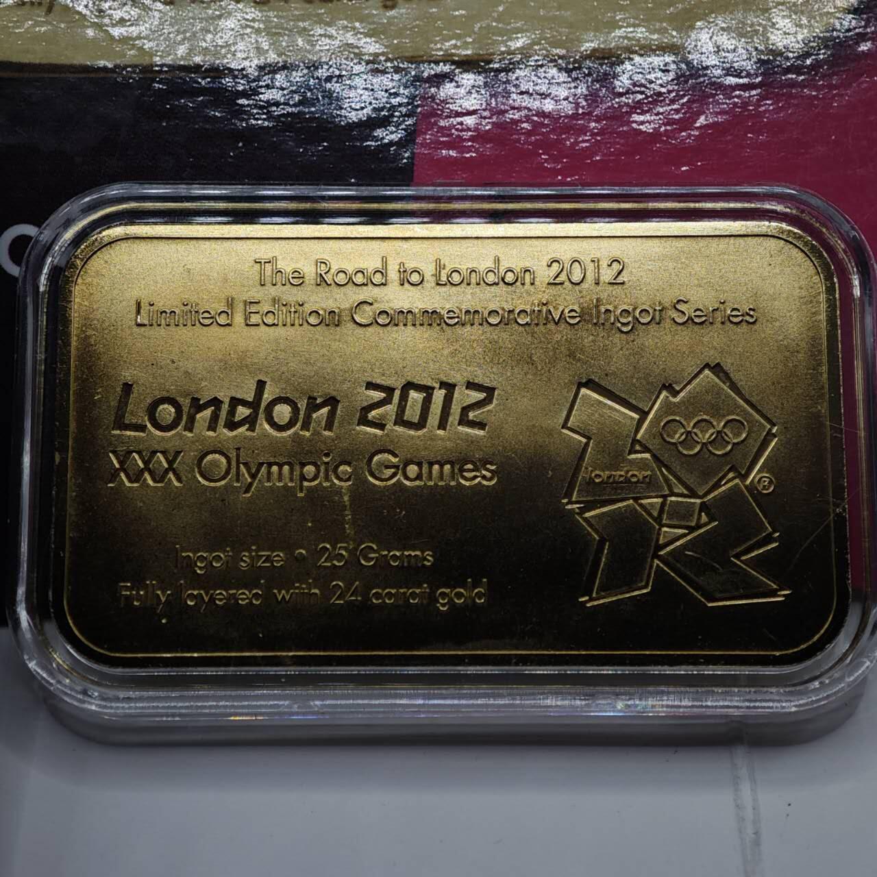 【淘币小摊】限时拍第八百零七拍  克朗币邮币封场  满百包邮可预留两周  周一统一发货  英国2012年伦敦奥运会镀金纪念章