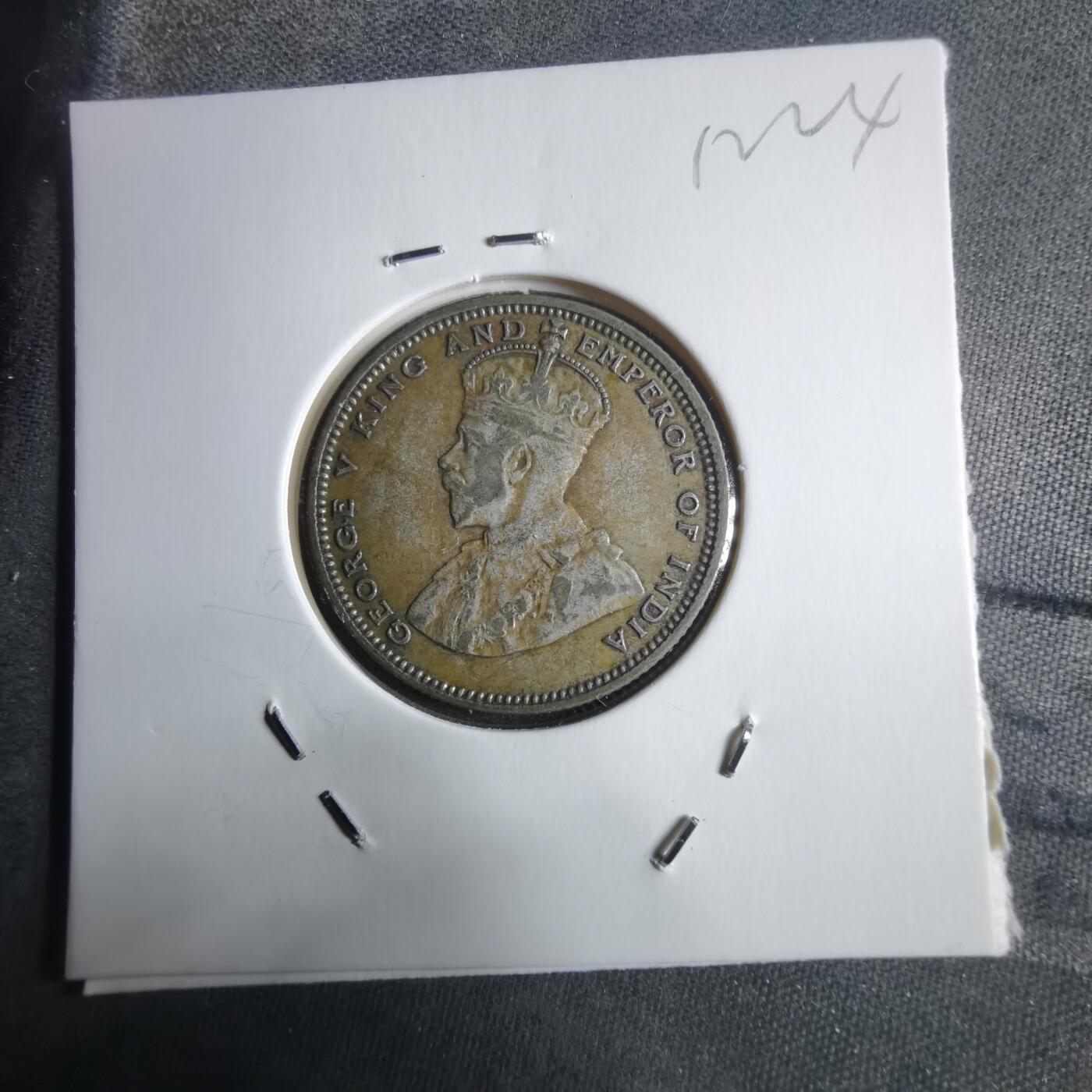 沼泽如烟--第912场 英属海峡1927年20分银币