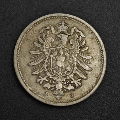 【淘币小摊】实时拍第八百零四拍   散币银币场   满百包邮可预留二周 每周一统一发货   - 德国1875年短翅10芬妮镍币