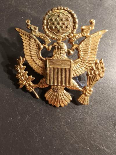 老王徽章第165期 -  美国陆军大檐帽帽徽