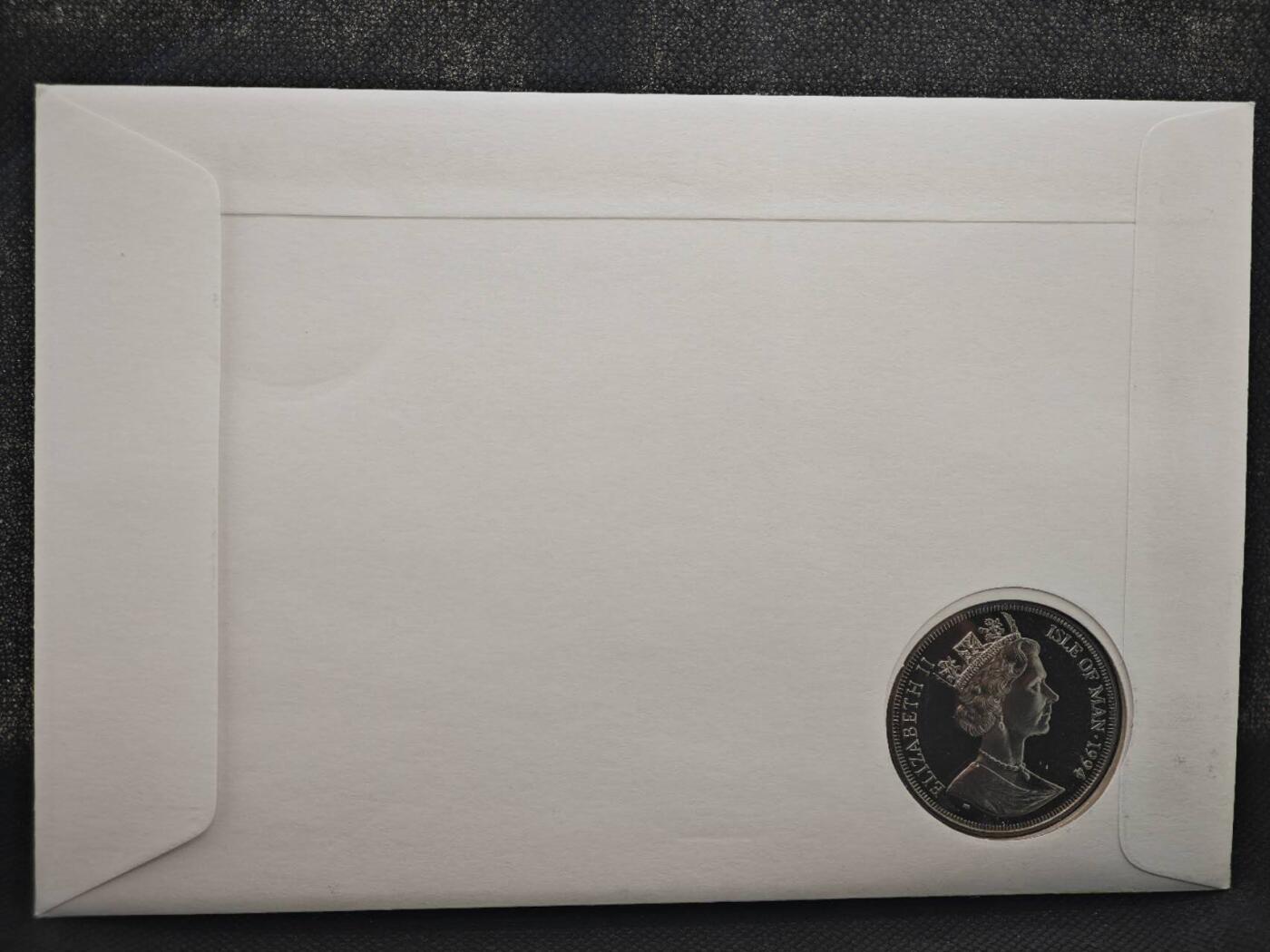 【淘币小摊】限时拍第八百零七拍  克朗币邮币封场  满百包邮可预留两周  周一统一发货    马恩岛1994年诺曼底登陆50周年克朗纪念币邮币封