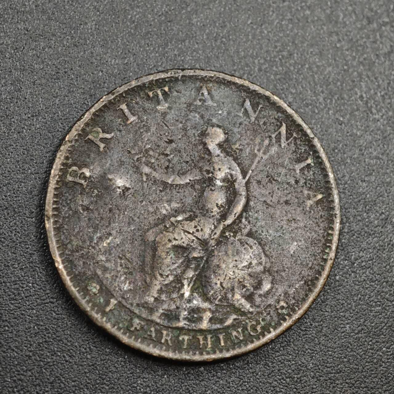 【淘币小摊】实时拍第八百零四拍   散币银币场   满百包邮可预留二周 每周一统一发货   英国1799年乔治三世法新铜币