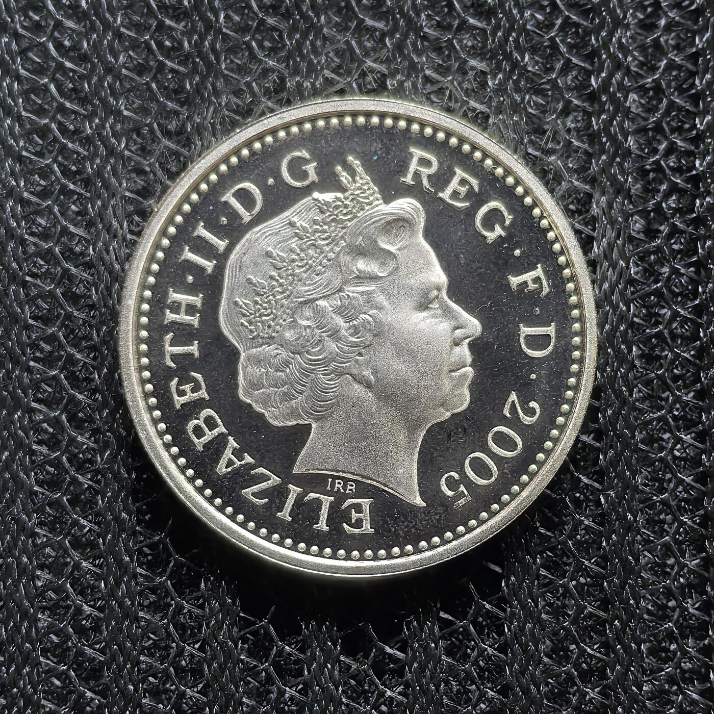 道一币馆币章第一百五十六场 原盒证 英国2005年梅奈桥1镑精制银币