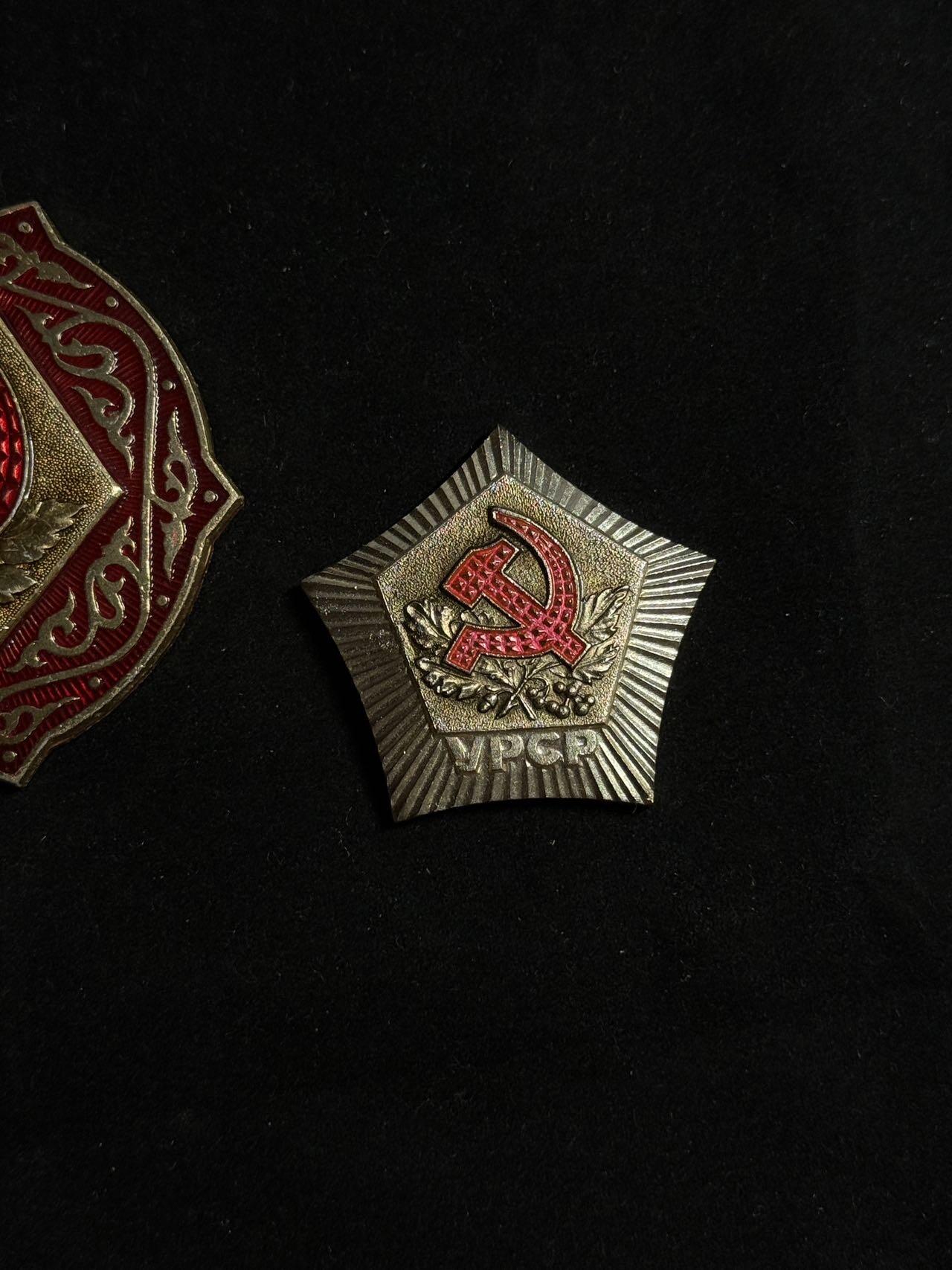 戎马世界章牌大赏第108期 苏联金婚大铝章证章一对