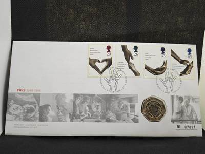 【淘币小摊】限时拍第八百零七拍  克朗币邮币封场  满百包邮可预留两周  周一统一发货  -  英国1998年50便士纪念币邮币封