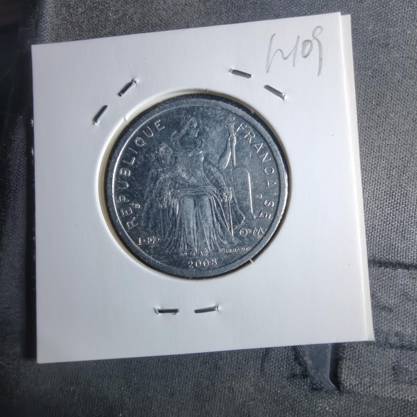 沼泽如烟--第912场 法属新喀里多尼亚2008年2法郎