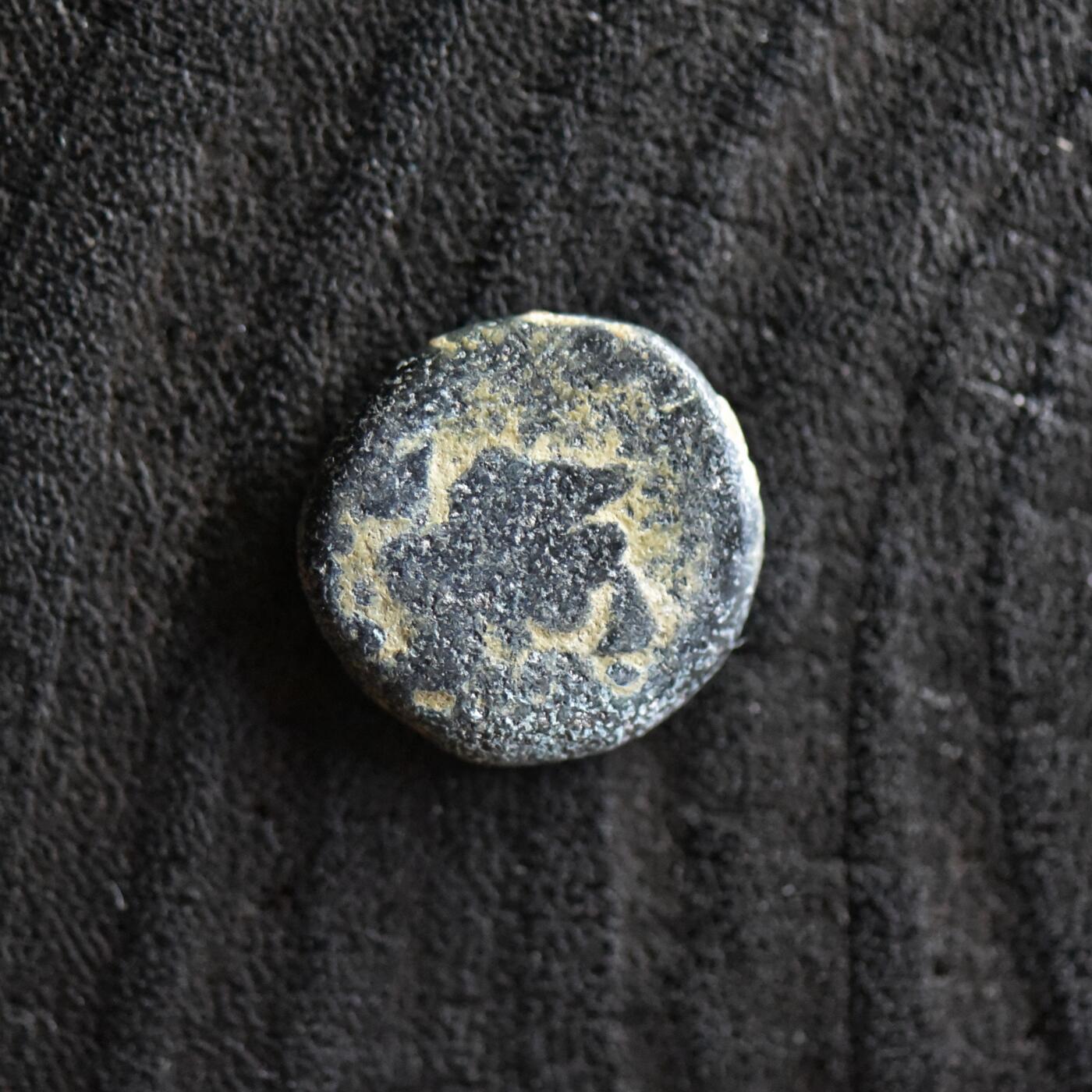 【良泉】第42期【自动场】12月4日晚19.30点开拍！99枚域外古代钱币专场  公元前110-96年【纳巴泰王国】阿雷塔斯二世发行的“胜利女神”铜币，3.0克