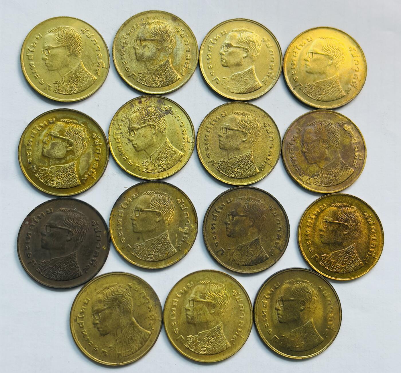 文馨钱币收藏第 282 场，【 长期接收代拍品】，加拿大老铜代用币，银币，德三系列场 原铜光泰国撒当 15 枚