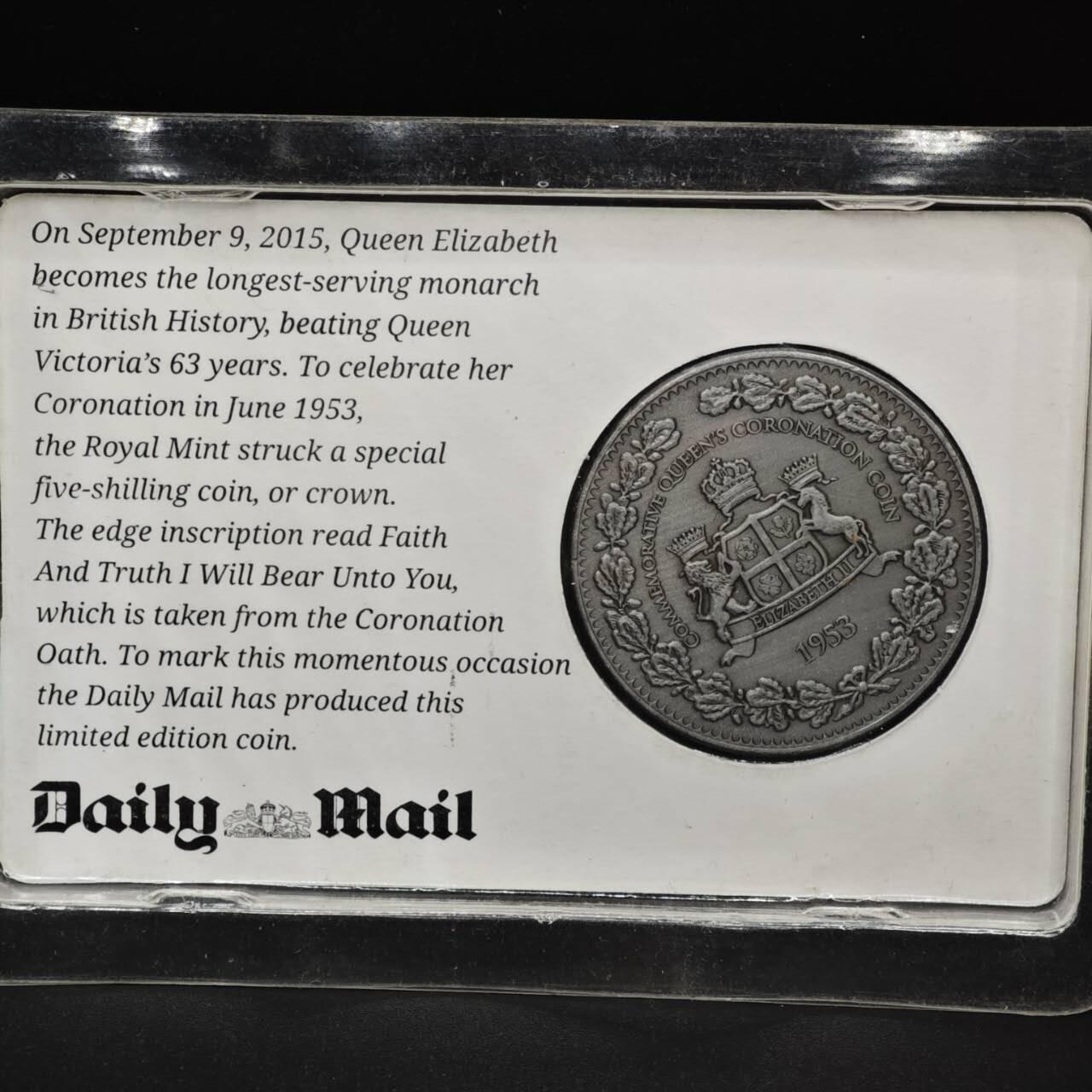 【淘币小摊】限时拍第八百零七拍  克朗币邮币封场  满百包邮可预留两周  周一统一发货  英国1953年加冕纪念章