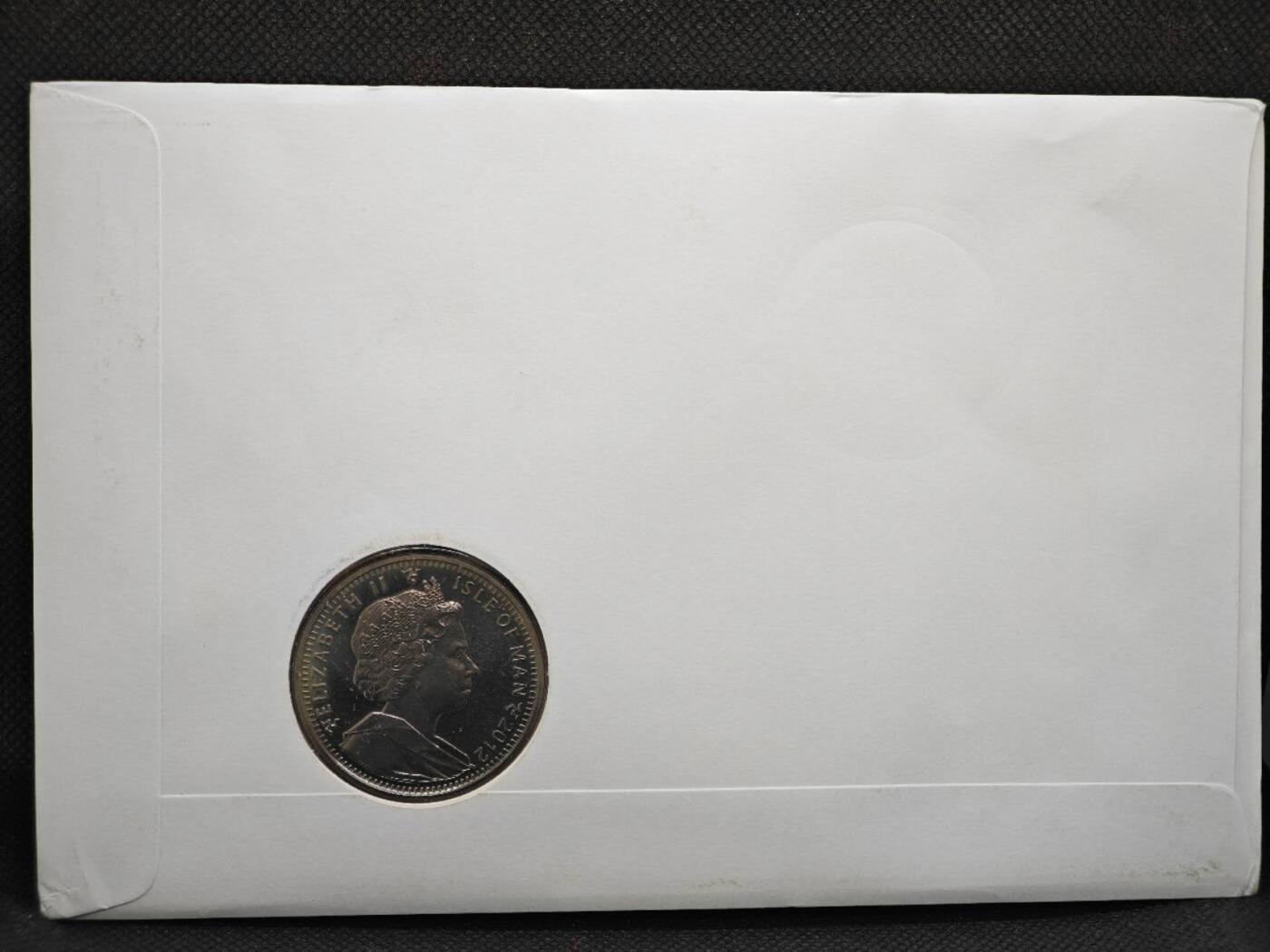 【淘币小摊】限时拍第八百零七拍  克朗币邮币封场  满百包邮可预留两周  周一统一发货   马恩岛2012年女王大婚钻禧60周年克朗纪念币邮币封