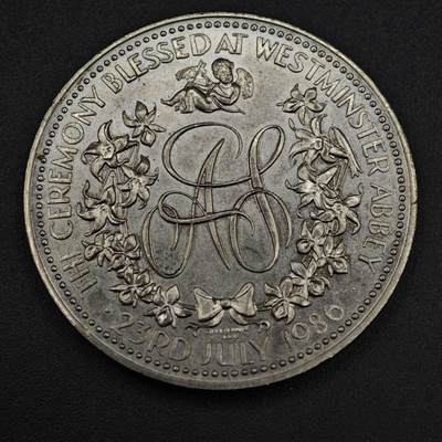 【淘币小摊】限时拍第八百零七拍  克朗币邮币封场  满百包邮可预留两周  周一统一发货  -   安德鲁王子1986年大婚纪念章