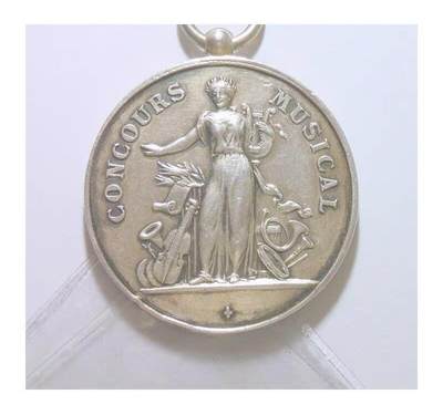 【银】法国1894年 女神站像高浮雕精制大银章 40MM 26.5克 - 【银】法国1894年 女神站像高浮雕精制大银章 40MM 26.5克