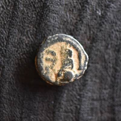 【良泉】第42期【自动场】12月4日晚19.30点开拍！99枚域外古代钱币专场  - 公元518-527年【拜占庭】查士丁一世，安条克造币厂“提喀女神”5努米，微型铜币，2.05克