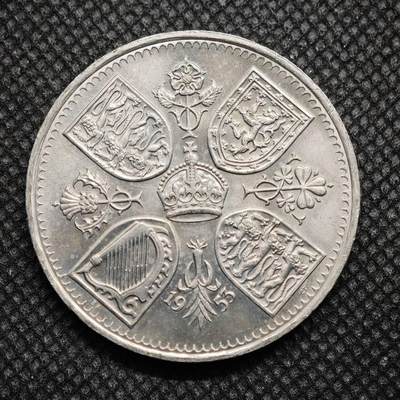 【淘币小摊】限时拍第八百零七拍  克朗币邮币封场  满百包邮可预留两周  周一统一发货  -   英国1953年女王加冕5先令纪念币