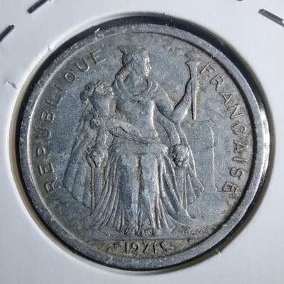 沼泽如烟--第912场 - 法属新喀里多尼亚1971年2法郎