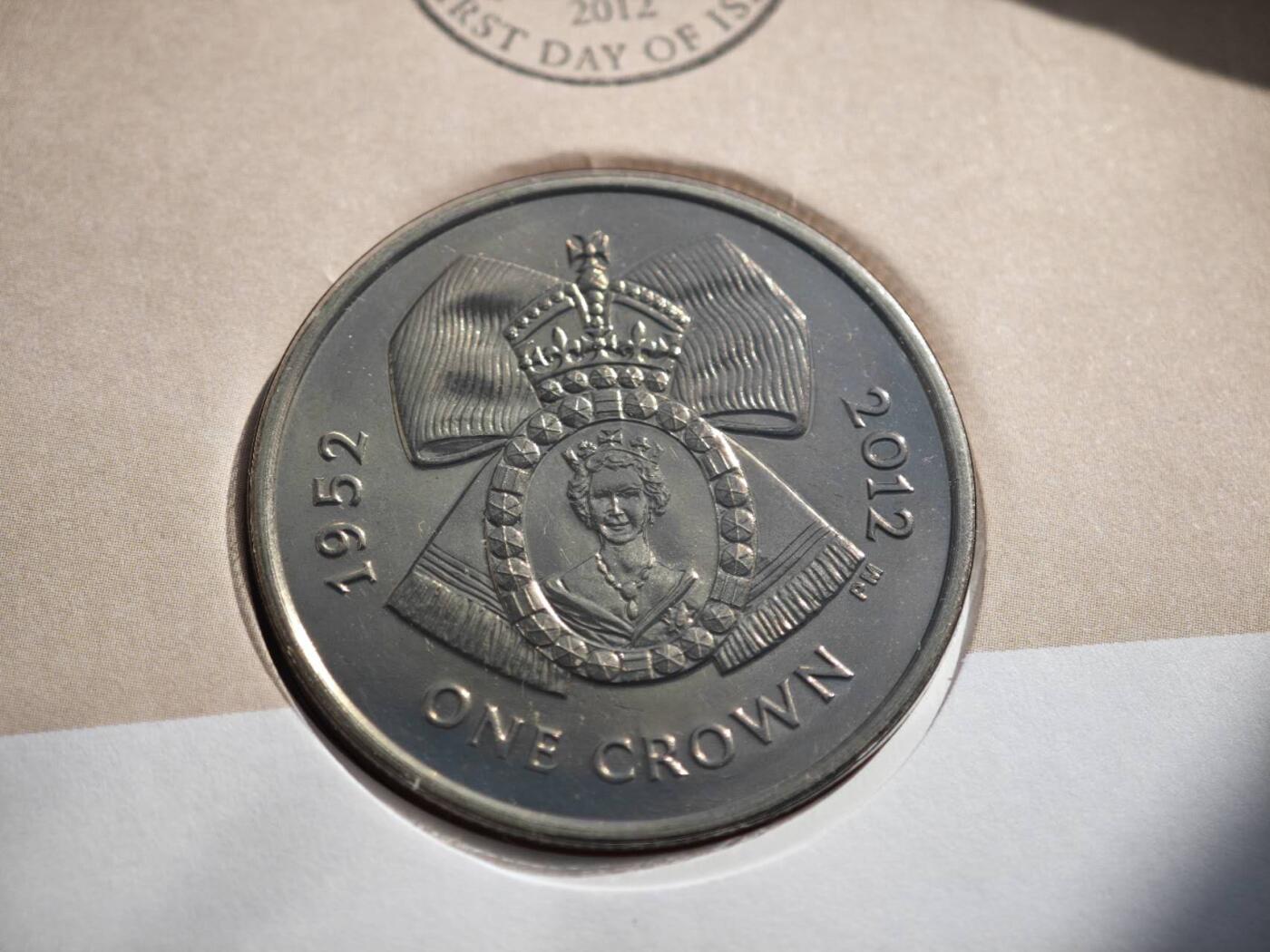 【淘币小摊】限时拍第八百零七拍  克朗币邮币封场  满百包邮可预留两周  周一统一发货   阿桑松2012年登基60周年克朗纪念币邮币封