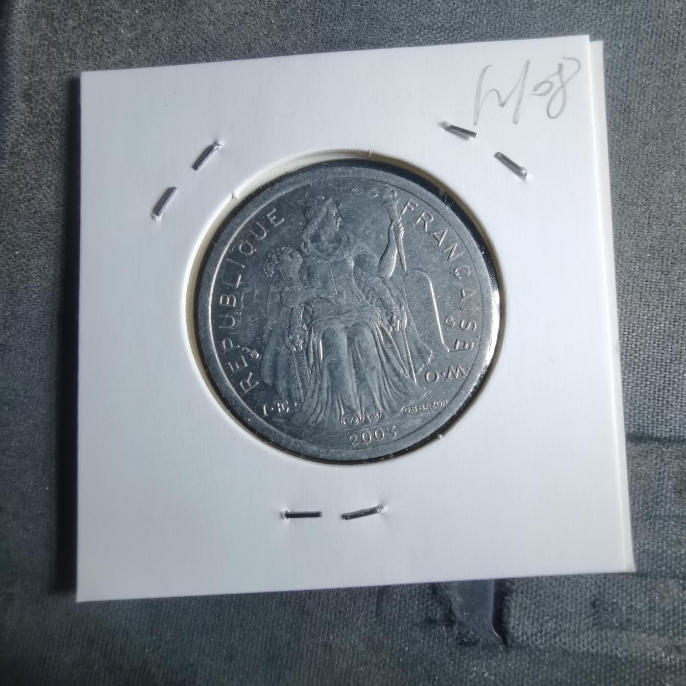 沼泽如烟--第912场 法属新喀里多尼亚2003年2法郎