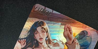 花开卡拍第53期（12月28号周日截拍，品控勿拍!!!拍品不寄存，运费5元，自制卡难免瑕疵，可能存在轻微撞角爆边等出厂瑕疵，品控介意勿拍！） - 猫眼三姐妹来生瞳 战损紧身衣 艺术版 彩闪