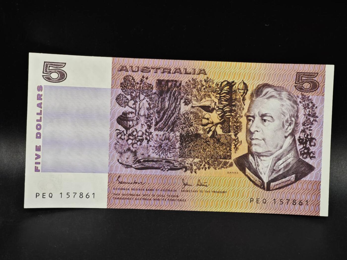 【淘币小摊】限时拍第八百零五拍  纸币场  满百包邮可预留两周  周一统一发货  澳大利亚5元纸币