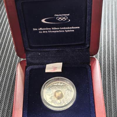 道一币馆币章第一百五十六场 - 原盒 波兰2008年北京奥运会10兹罗提镀金圆球银币