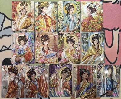 丫丫卡拍第18期（11月23日22点截拍） - 【亲签】可可瑞听【镜花十三金钗】粗闪十三张一套