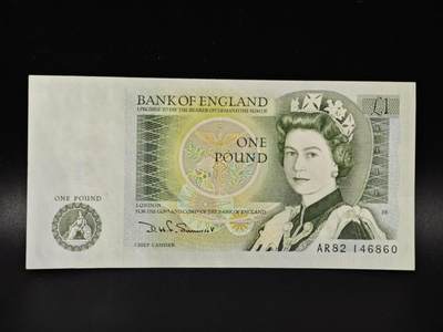 【淘币小摊】限时拍第八百零五拍  纸币场  满百包邮可预留两周  周一统一发货  - 英格兰银行一镑纸币【有折】