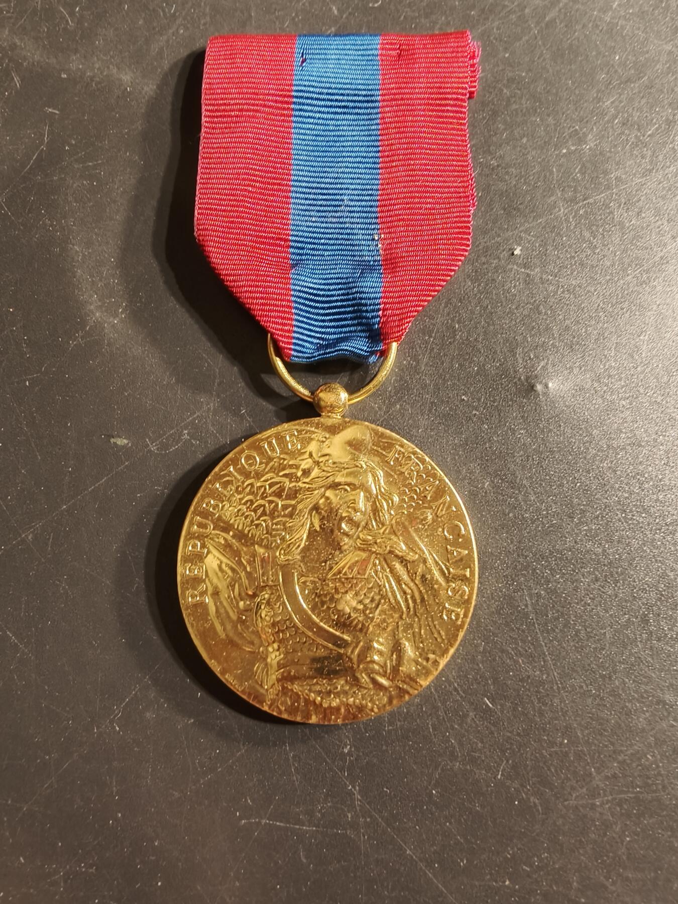 老王徽章第165期  法国金级国防服役奖章