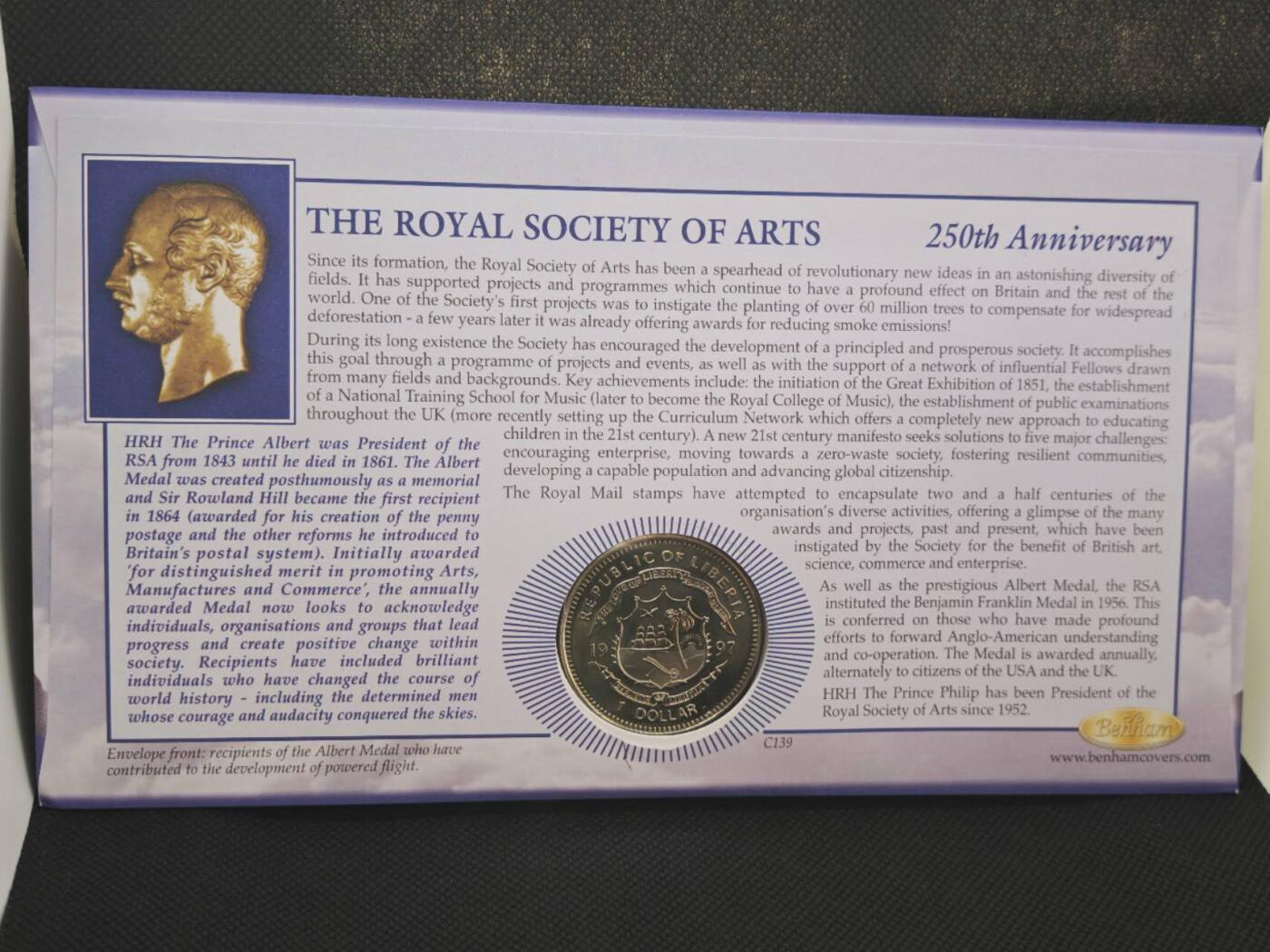 【淘币小摊】限时拍第八百零七拍  克朗币邮币封场  满百包邮可预留两周  周一统一发货   利比里亚1997年二战1元纪念币邮币封