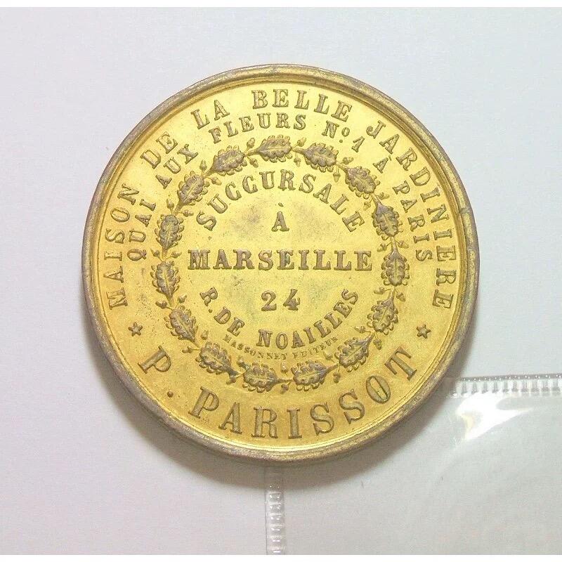 【旋风钱币】12月6日19:00准时开拍 精美欧洲币章、银币银章、第三帝国钱币等 全场包邮！ 法国1850年前后 拿破仑三世与皇后高浮雕精制大镀金章 40MM