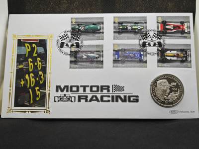 【淘币小摊】限时拍第八百零七拍  克朗币邮币封场  满百包邮可预留两周  周一统一发货  -  利比里亚1994年赛车锦标赛1元纪念币邮币封