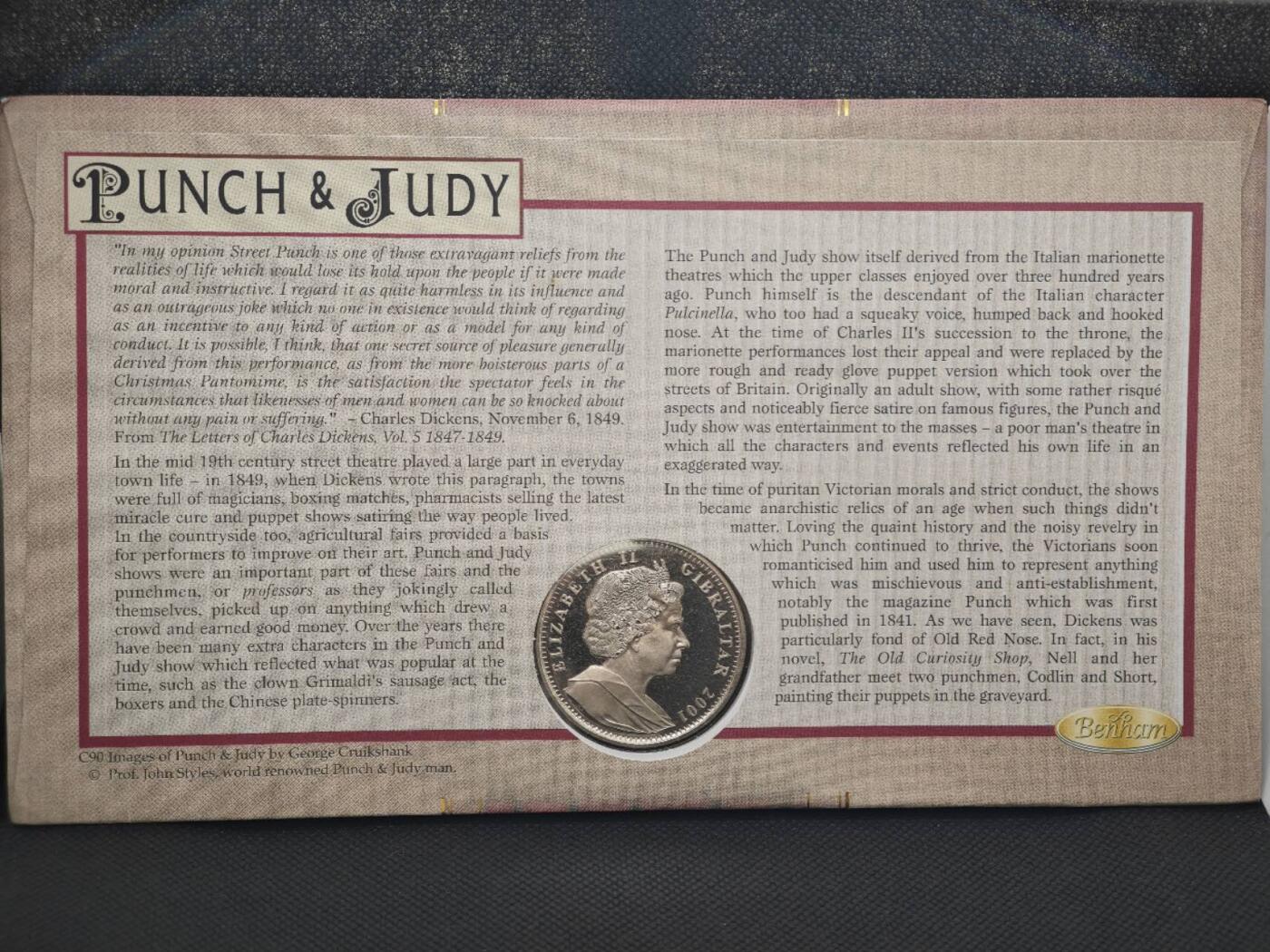 【淘币小摊】限时拍第八百零七拍  克朗币邮币封场  满百包邮可预留两周  周一统一发货   直布罗陀2001年维多利亚时代克朗纪念币邮币封