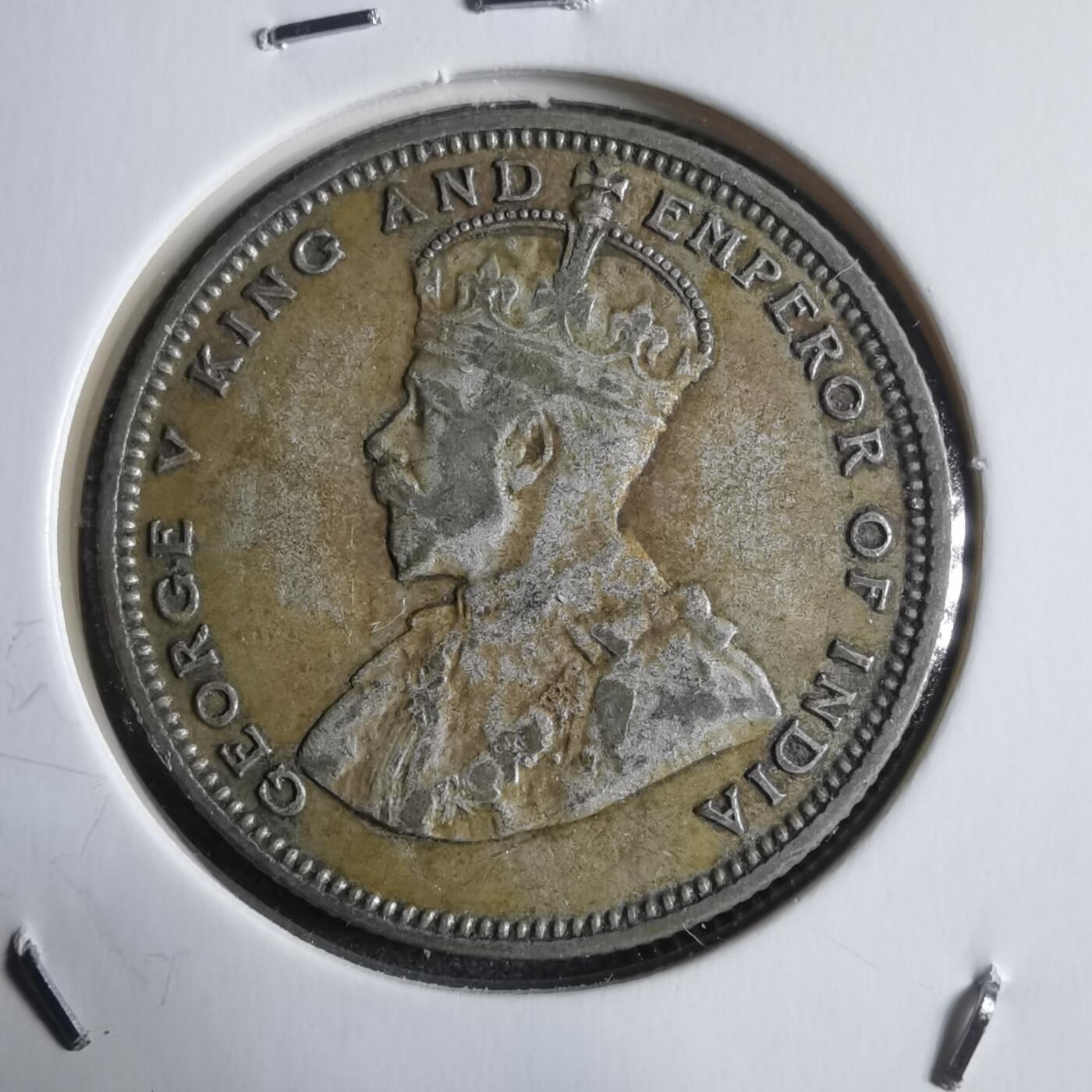 沼泽如烟--第912场 英属海峡1927年20分银币