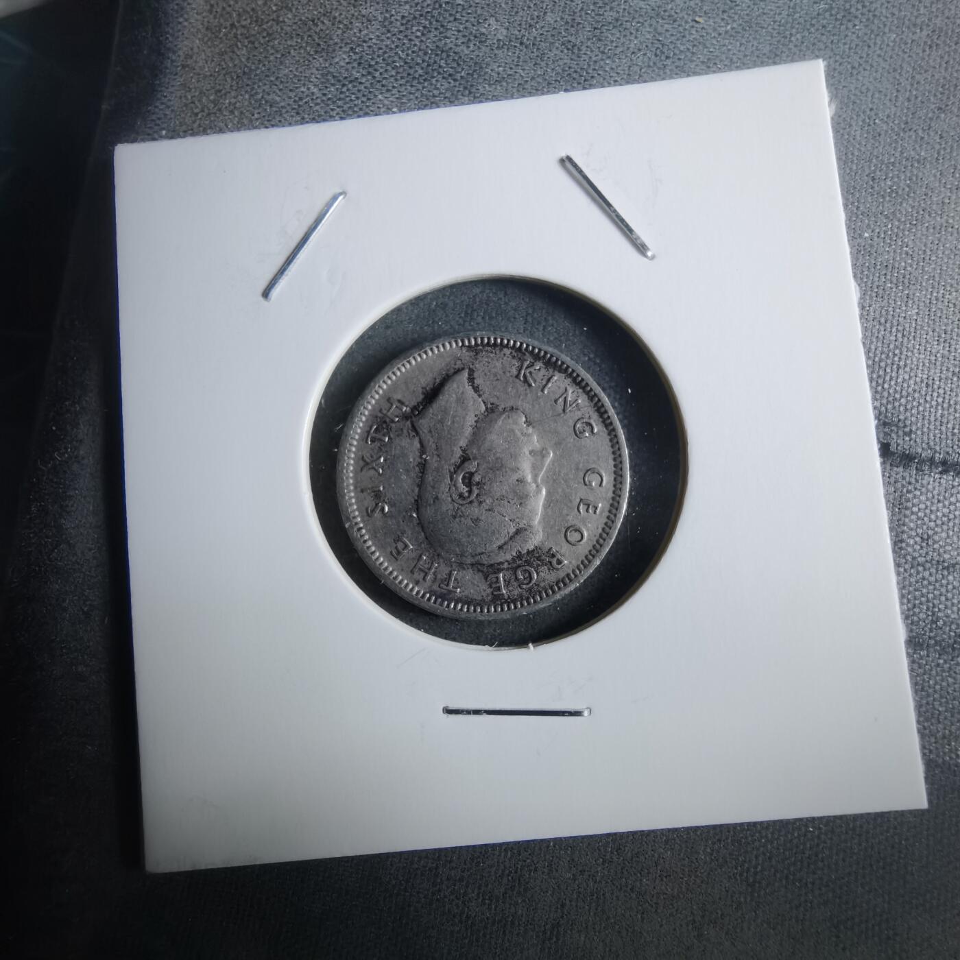 沼泽如烟--第912场 新西兰1951年六便士