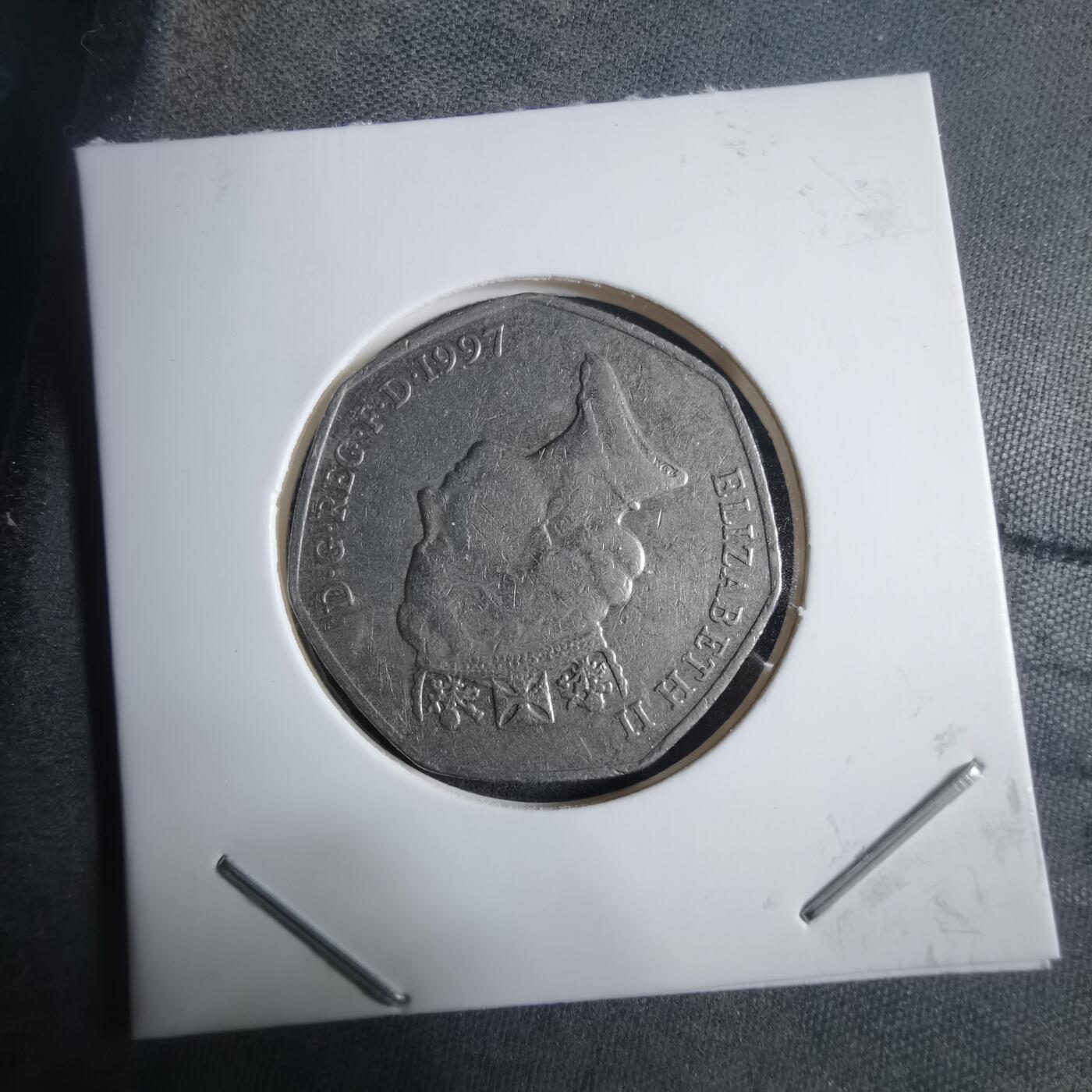 沼泽如烟--第912场 英国1997年50便士