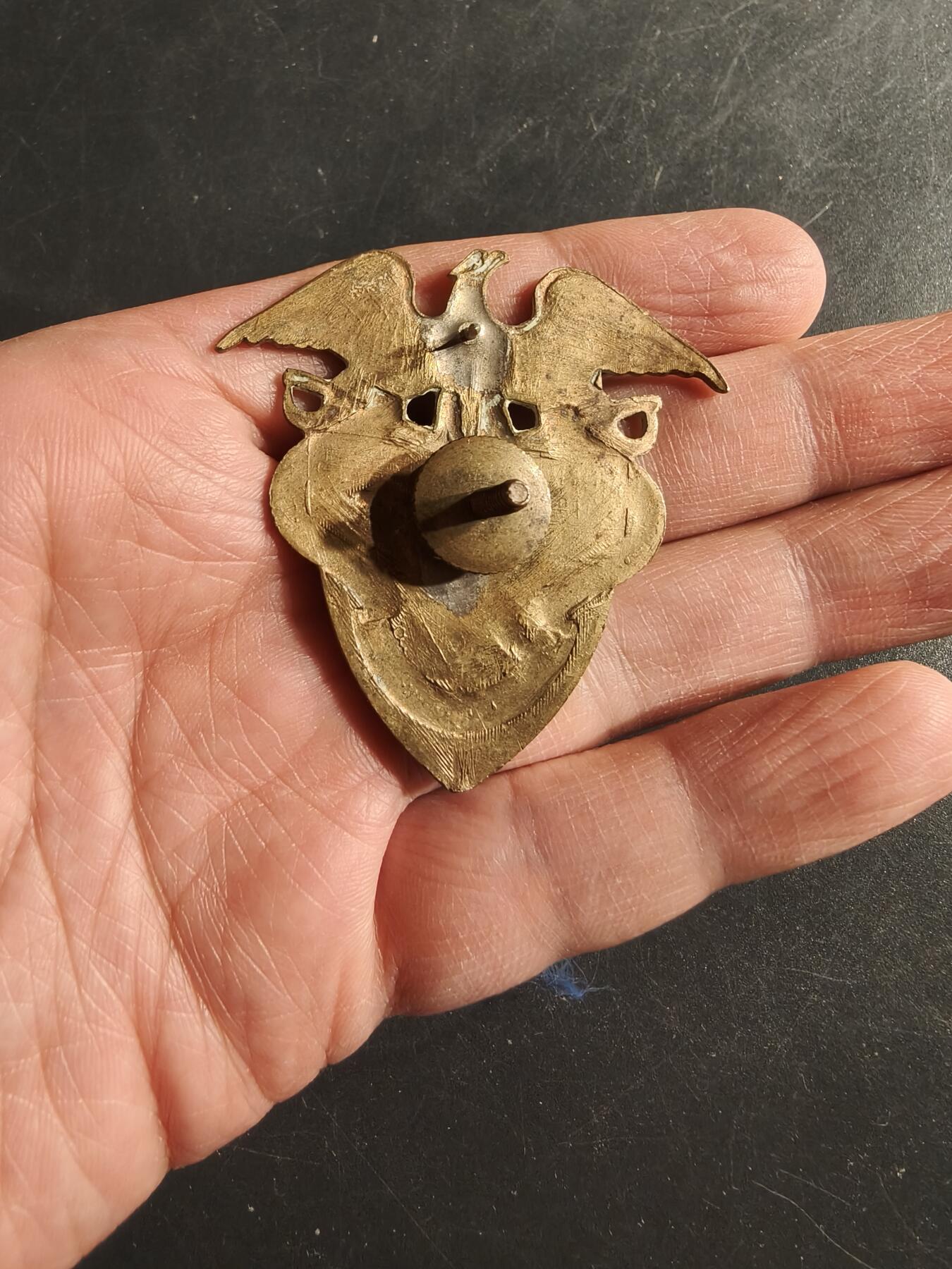 老王徽章第165期 美国圣约翰军事学院大檐帽帽徽 