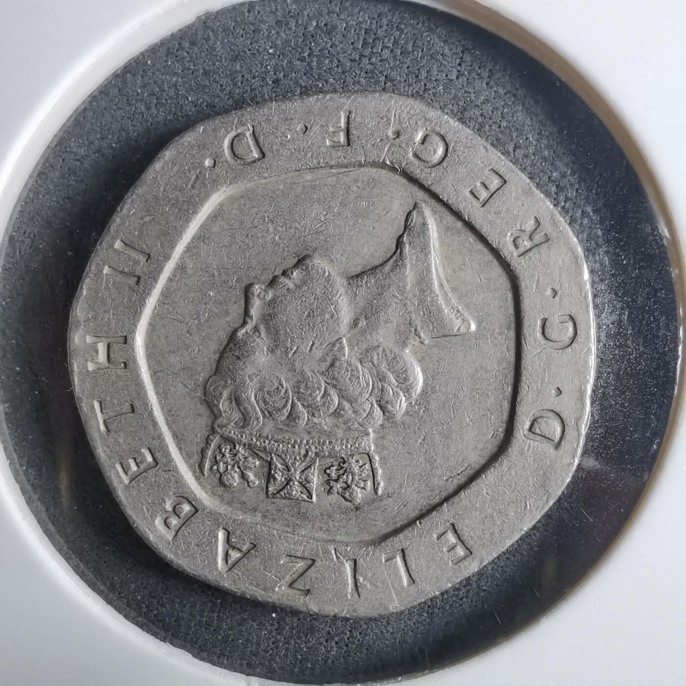 沼泽如烟--第912场 英国1993年20便士